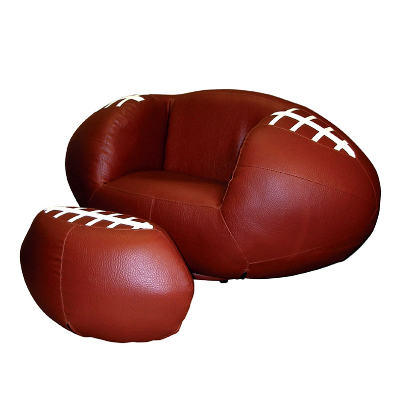 football chair with ottoman