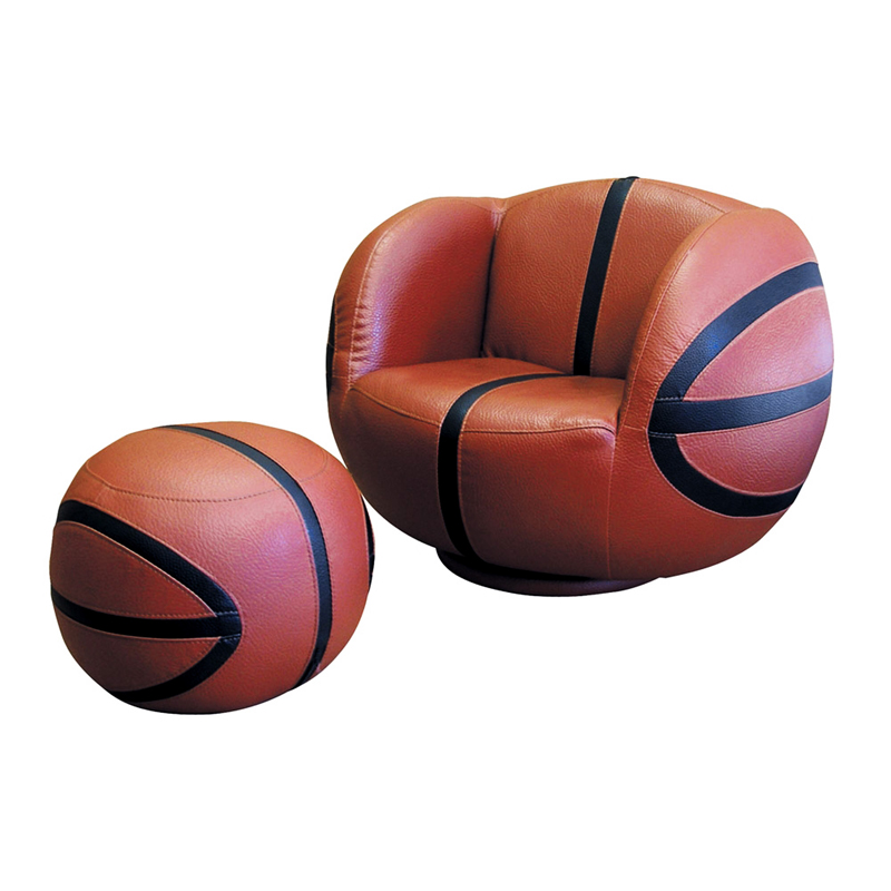 basketball chair and ottoman set