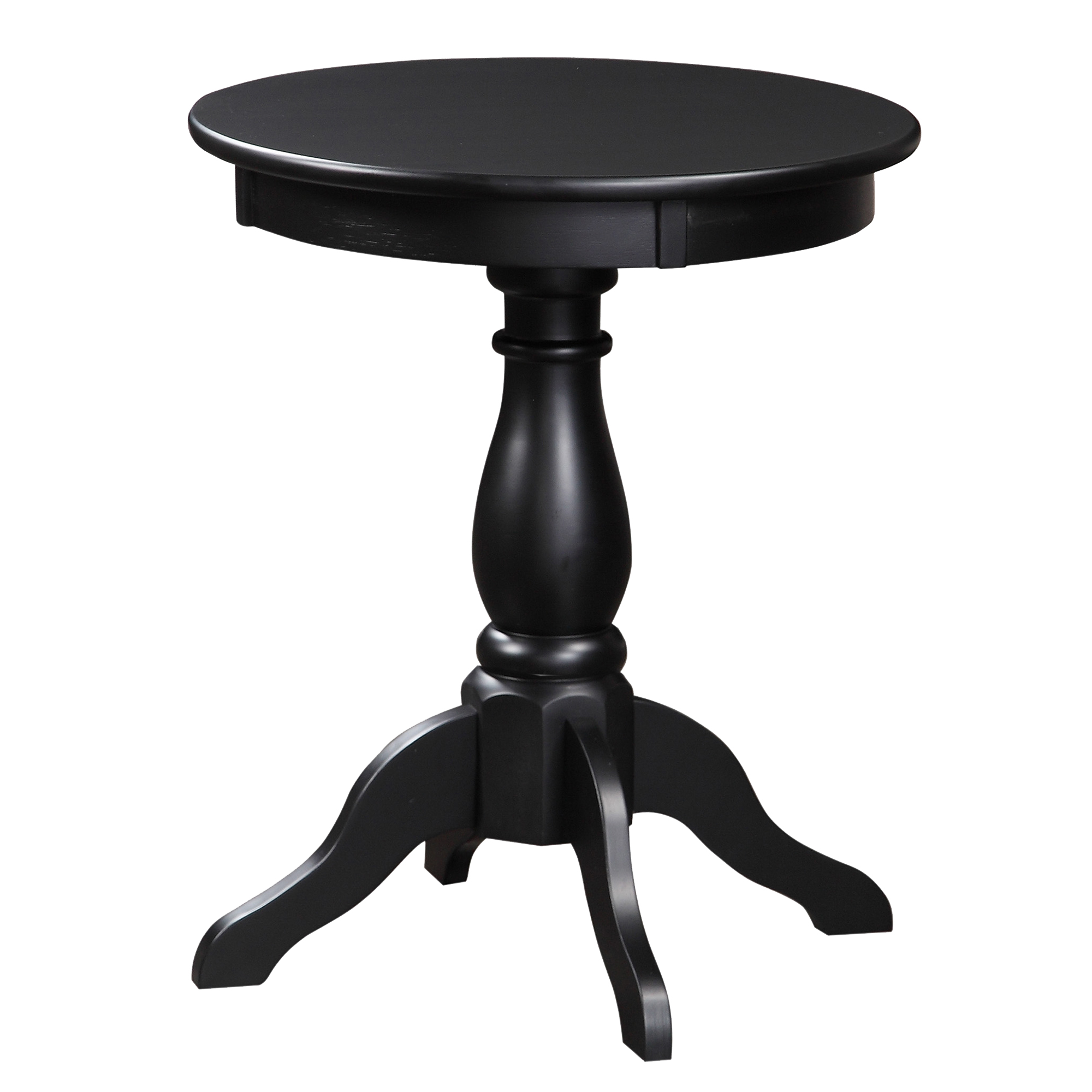 233 Alice Black Pedestal Accent Table