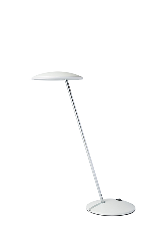 14 5 In Matte White Led Pendelum Table Lamp