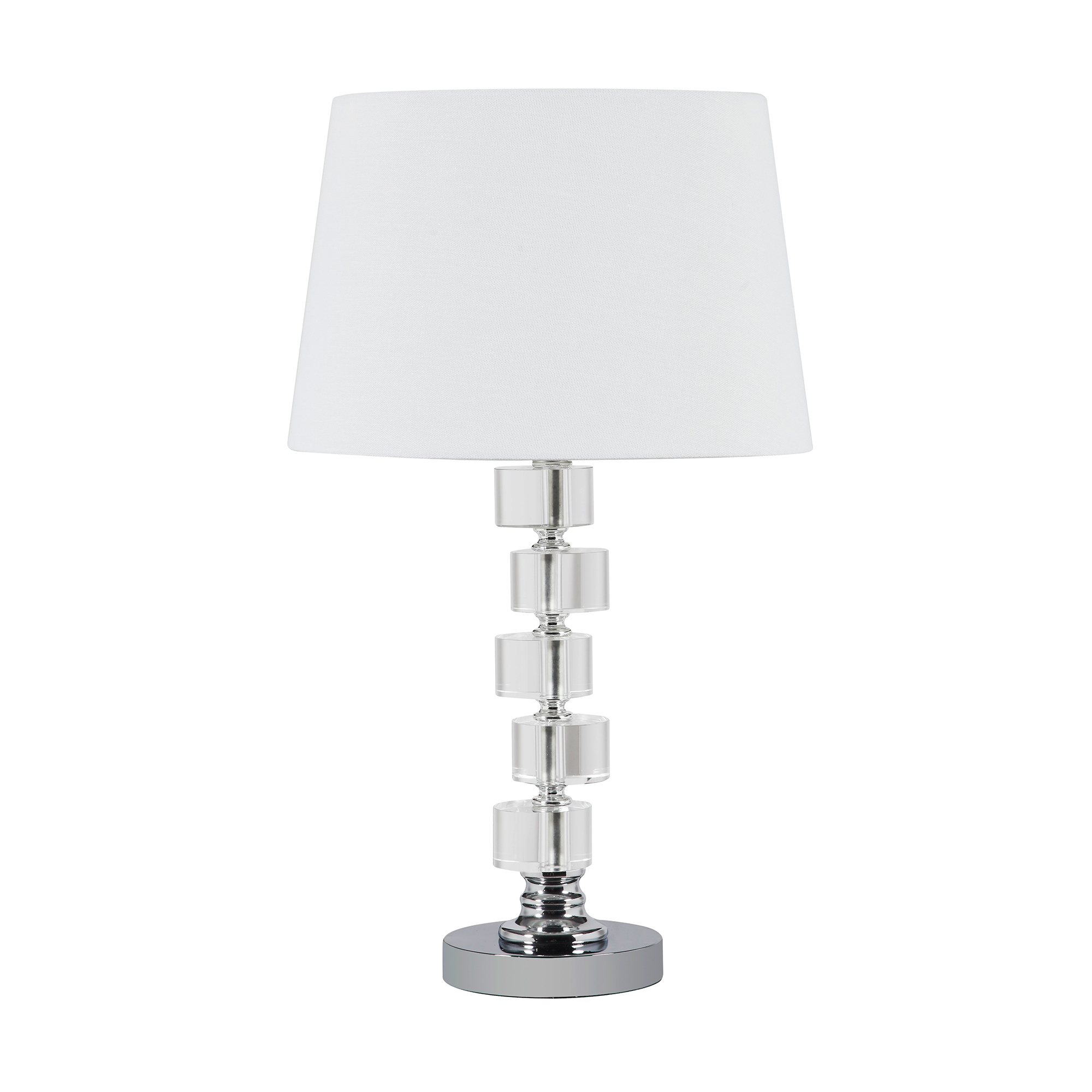 crystal round table lamp