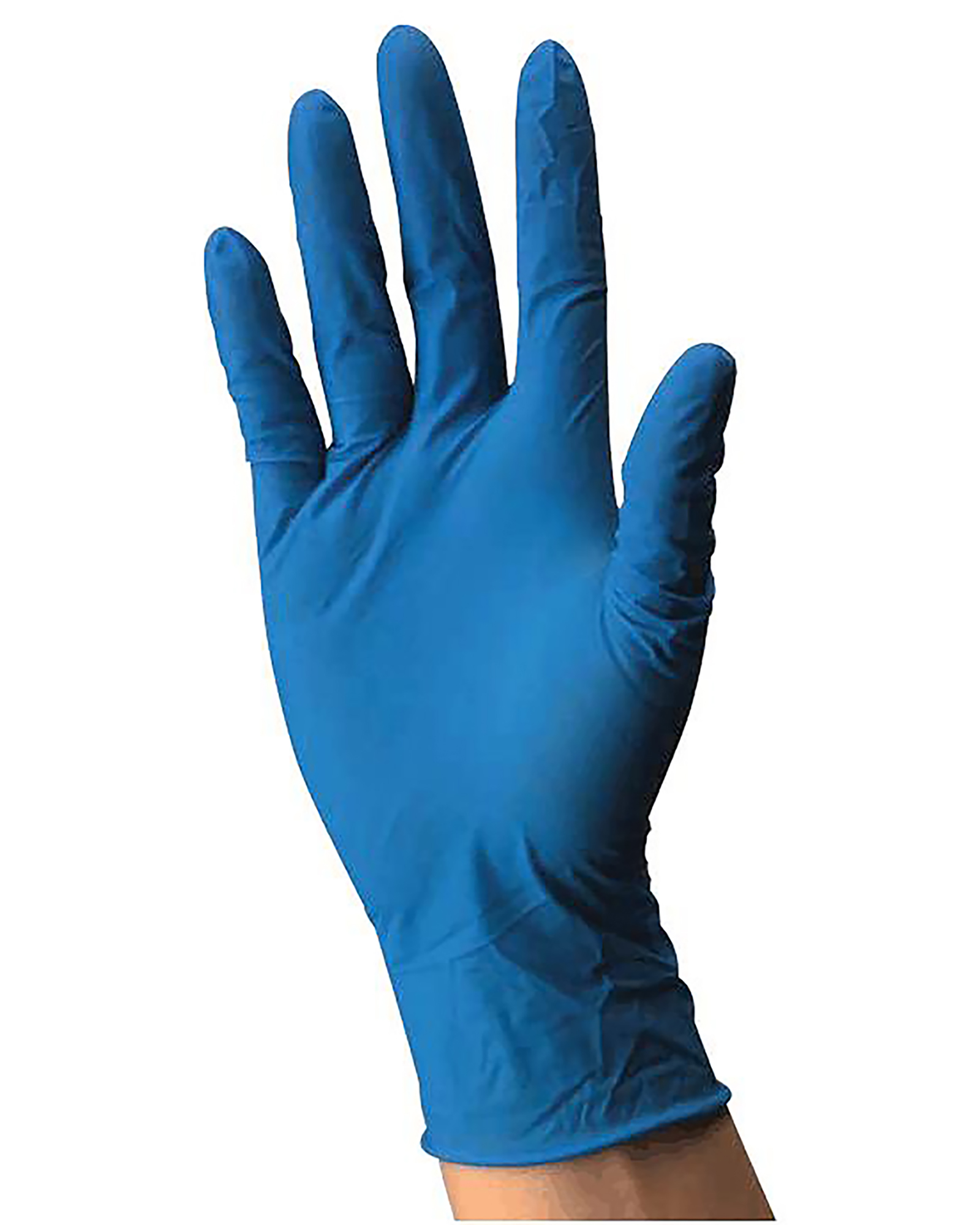 100PCS POWDER FREE NITRILE EXAMINATION BLUE GLOVES-L